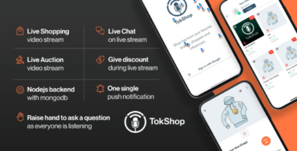 E-commerce Live Shopping and Auction - TokShop