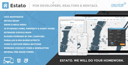 ESTATO. Responsive Real Estate HTML template