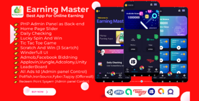 Earning Master - Android Rewards Earning App With Admin Panel