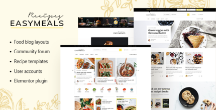 EasyMeals - Food Blog WordPress Theme