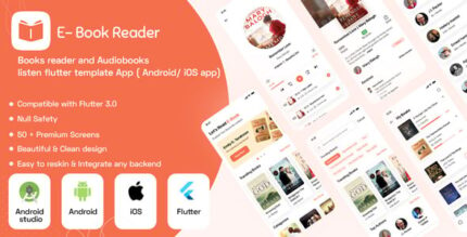 Ebooks reader and Audiobooks listen App template