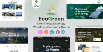 Ecogreen - Solar Energy & Ecology WordPress Elementor Theme