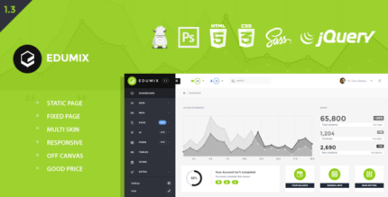Edumix - Foundation Zurb Admin Dashboard