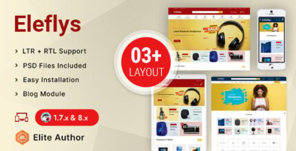 Eleflys - Mega Electronics Prestashop 1.7 & 8.x Responsive Theme