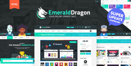 Emerald Dragon Digital Marketplace HTML Multipurpose Template V2.0