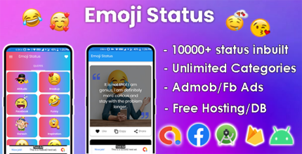 Emoji Status - 10000+ status Inbuilt, Ready to Publish