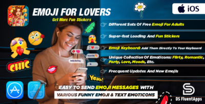 Emojis For Lover Stickers & Emojis Keyboard