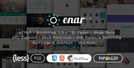 Enar - Responsive Multi-Purpose HTML5 Template