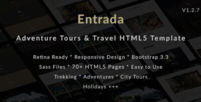 Entrada Tour Travel Booking HTML Template