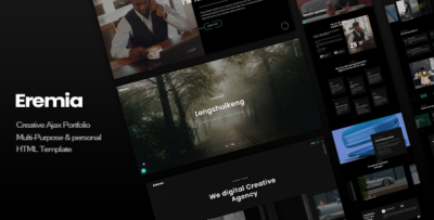 Eremia - Creative Ajax Portfolio Multi-Purpose & personal HTML Template