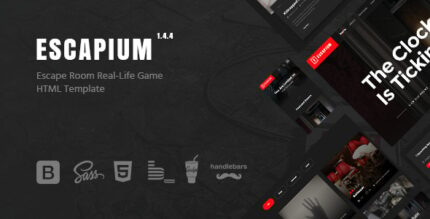 Escapium - Escape Room Game HTML Template