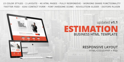 Estimation - Responsive Business HTML Template