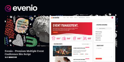 Evenio - Premium Multiple Event & Conference Site Script