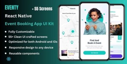 Eventy - Event Booking React Native Expo Ui Kit