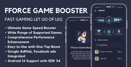 FForce Game Booster 4X Faster with AdMob Ads Android