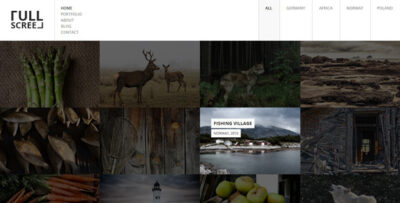 FULLSCREEN - Photography Portfolio HTML5 with Shop