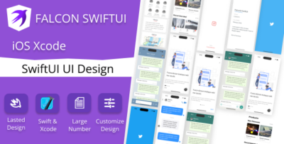 Falcon SwiftUI UI Kit - Customizable iOS SwiftUI Components & Templates