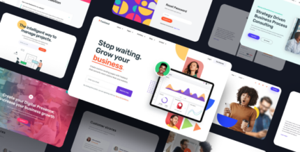 Fastland - Landing Page Template for SaaS, Startup & Agency