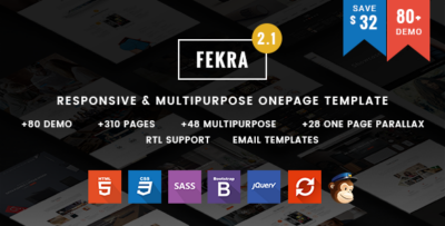 Fekra - Responsive OneMulti Page HTML5 Template