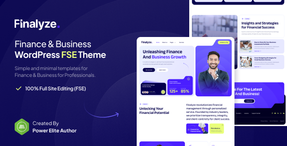 Finalyze - Finance & Business Full Site Editing WordPress Theme Finalyze - Finance & Business Full Site Editing WordPress Theme
