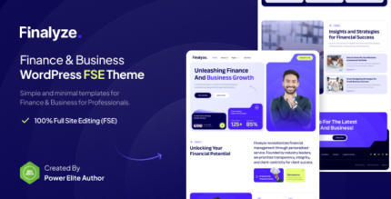 Finalyze – Finance & Business Full Site Editing WordPress Theme