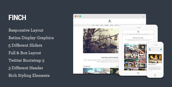 Finch - Photography Template for Photographers Finch - Photography Template for Photographers