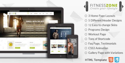 Fitness Zone Sports HTML Theme