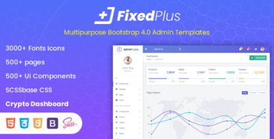 FixedPlus - Multipurpose Bootstrap 4.0 Admin Templates