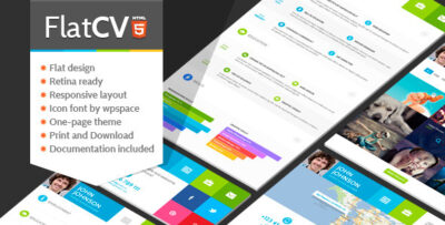 FlatCV - Resume Portfolio HTML5