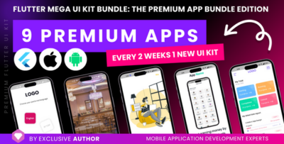 Flutter Mega UI Kit Bundle The Premium App Bundle Edition Flutter UI Bundle templates