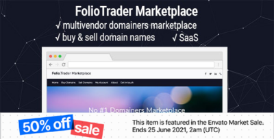 FolioTrader Multivendor - Buy & Sell Domains Marketplace