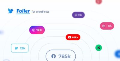 Foller - Social followers bar for WordPress