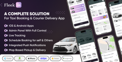 Food Delivery,Taxi,ios,Android,web admin,Flutter,Courier, Driver, On Demand,Parcel,Shipping