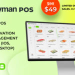 Foodyman - Single Restaurant POS + Kitchen + QR menu +Table Reserv + Waiter (iOS, Android, Desktop)