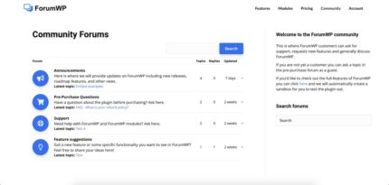 ForumWP Pro - Forum plugin for WordPress