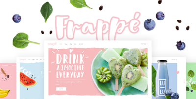 Frappé - Smoothie, Juice Bar and Organic Food Theme