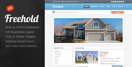 Freehold - Real Estate HTML Template