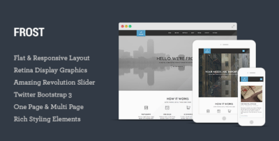 Frost - Multipurpose Responsive One Page HTML5