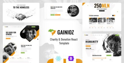 Gainioz - Charity & Donation React Template