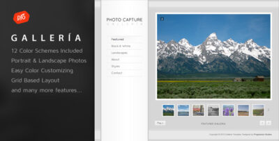 Galleria - Photography and Portfolio HTML Template