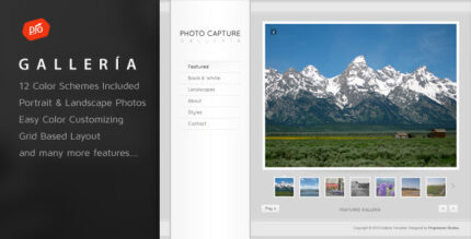 Galleria - Photography and Portfolio HTML Template