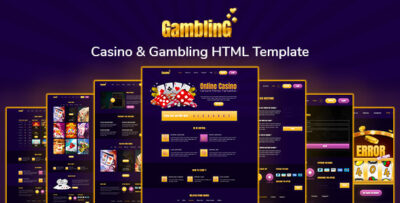 Gambling- Casino & Gambling HTML Template