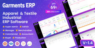 Garments ERP - Apparel & Textile Industrial ERP Software v1.4