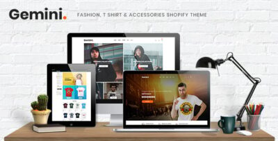 Gemini - Fashion, T Shirt & Accessories Shopify Theme