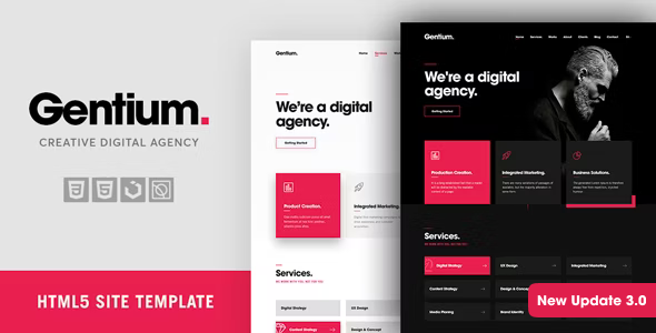 Gentium - A Creative Digital & Marketing Agency OnePage Template Gentium - A Creative Digital & Marketing Agency OnePage Template