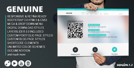 Genuine - Multi Purpose Creative HTML Template