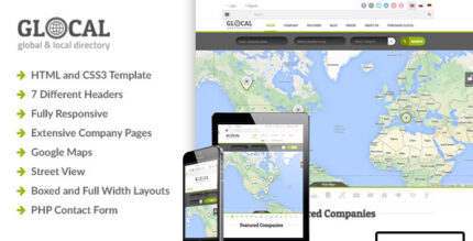 Glocal - Responsive Directory HTML Template