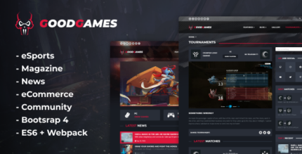 Good Games - eSports & Magazine Gaming Template