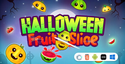 Halloween Fruit Slice [ Construct 3 , HTML5 ]