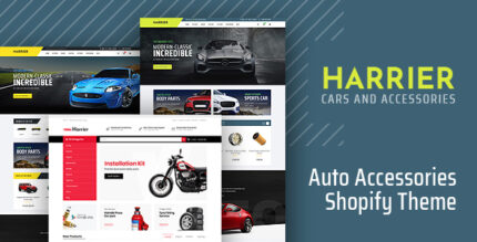 Harrier - Auto Parts, Accessories Store Shopify Theme